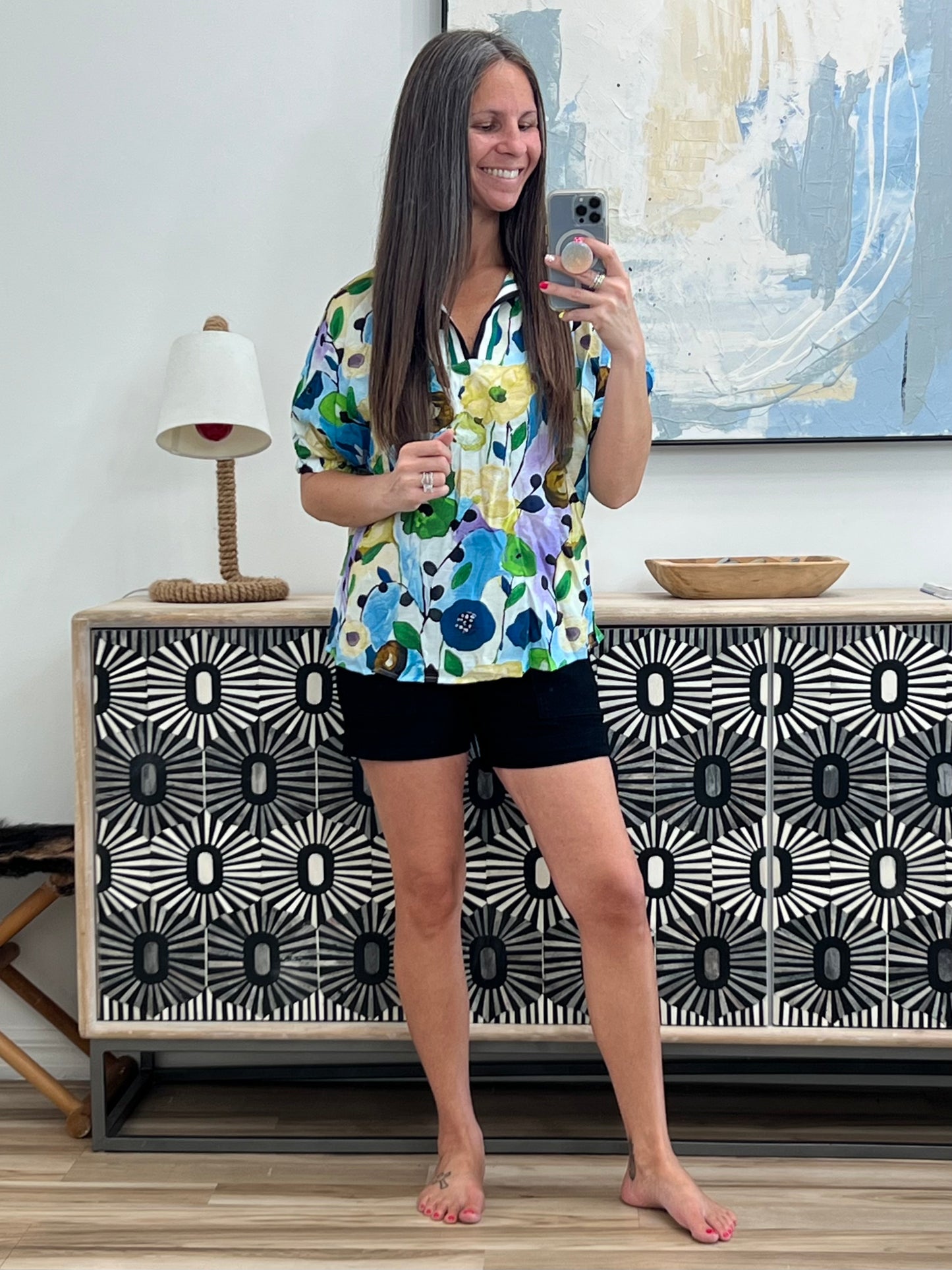 Fielding Questions Floral Top