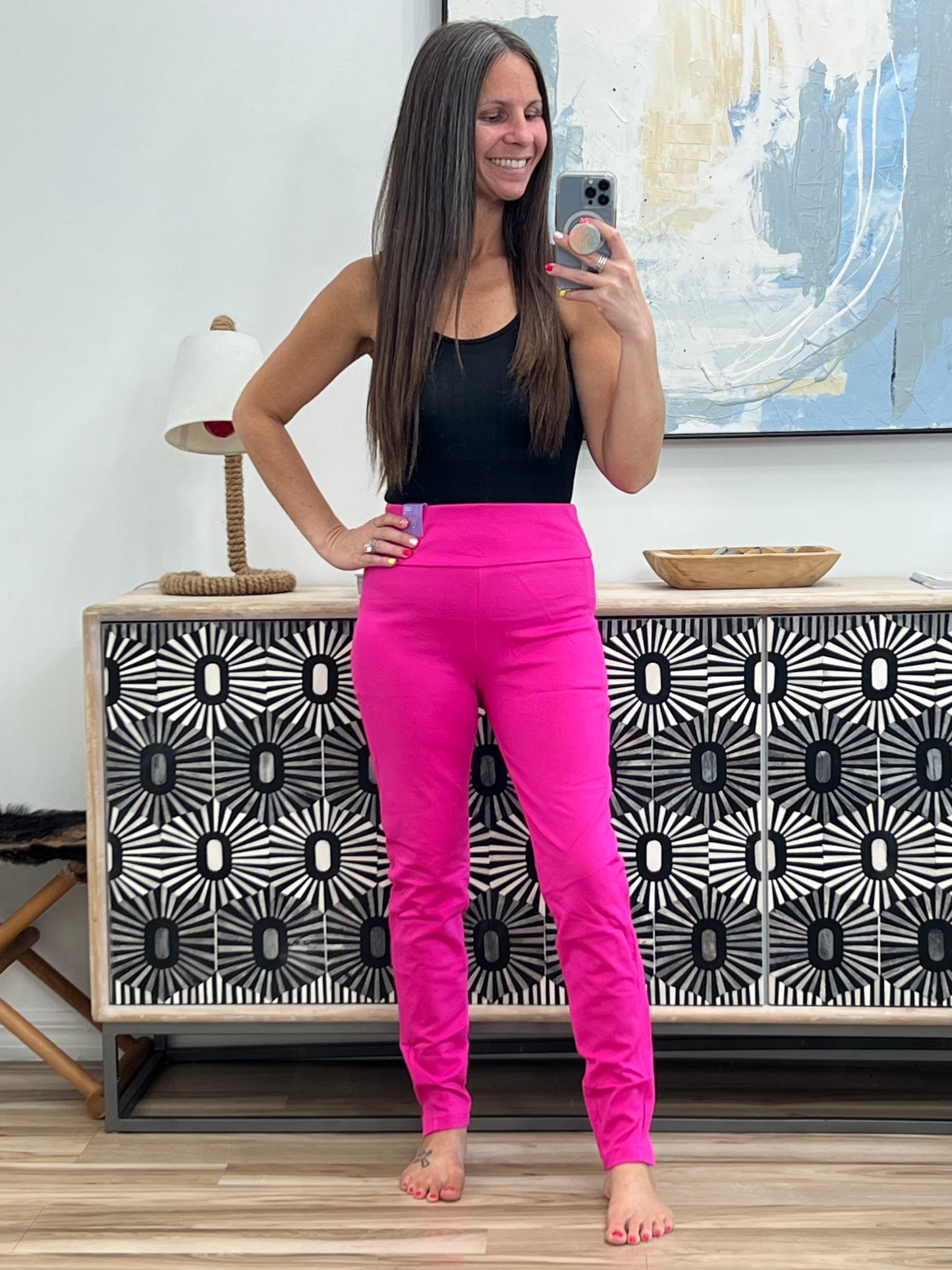 Magic Skinny 28" Pants in Chocolate