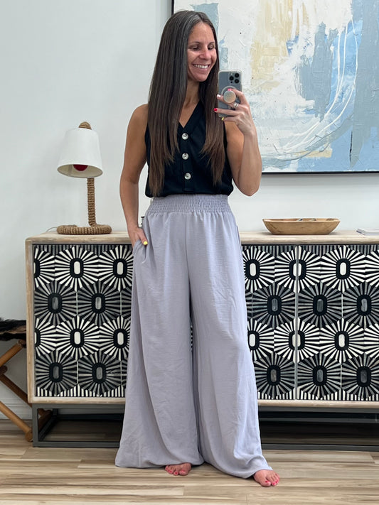 High-Waisted Wide Leg Pants