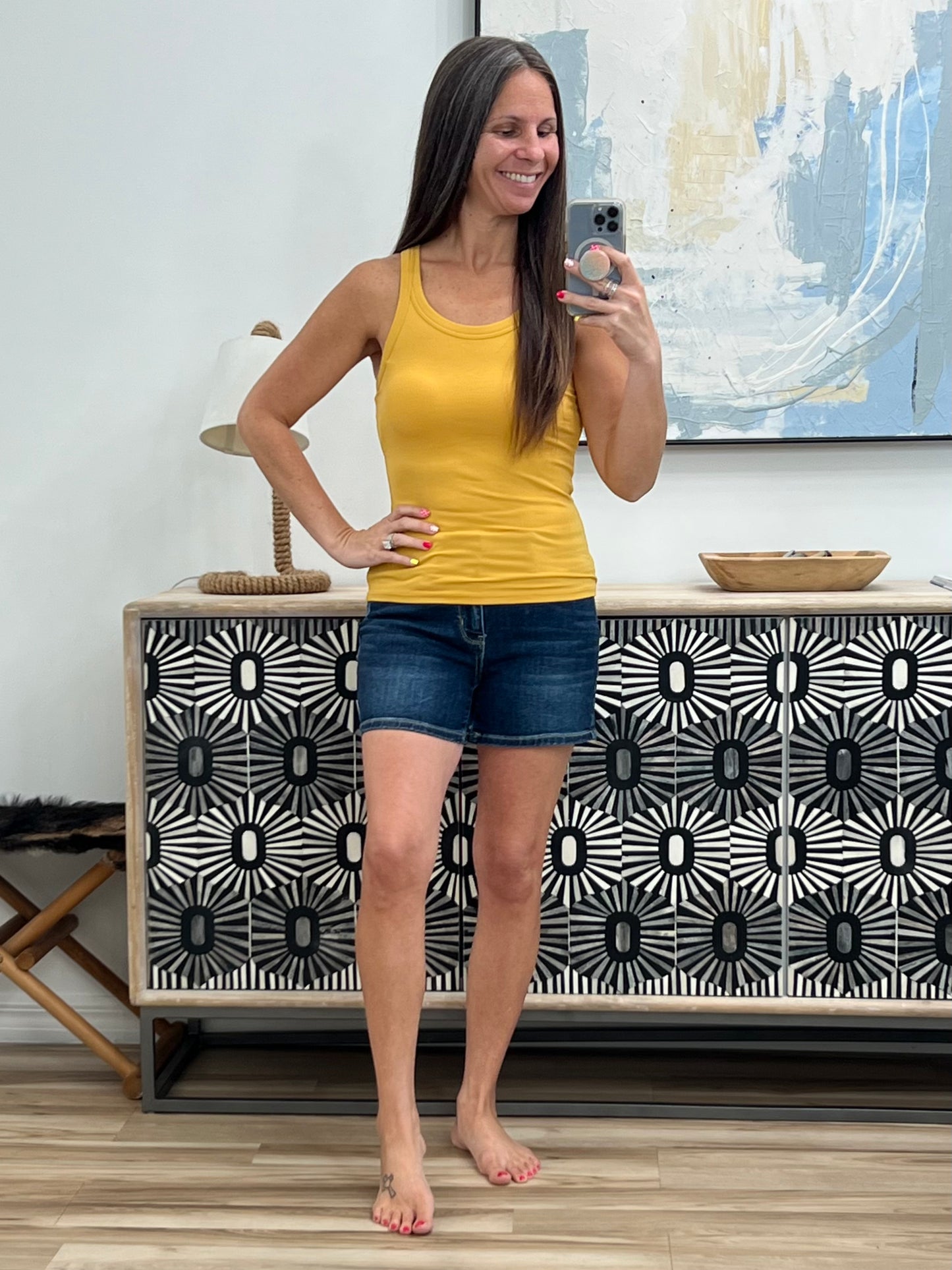 Round Neck Tank with Bra