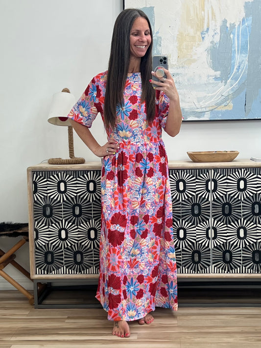 Art of Loving Bow Detail Floral Dress