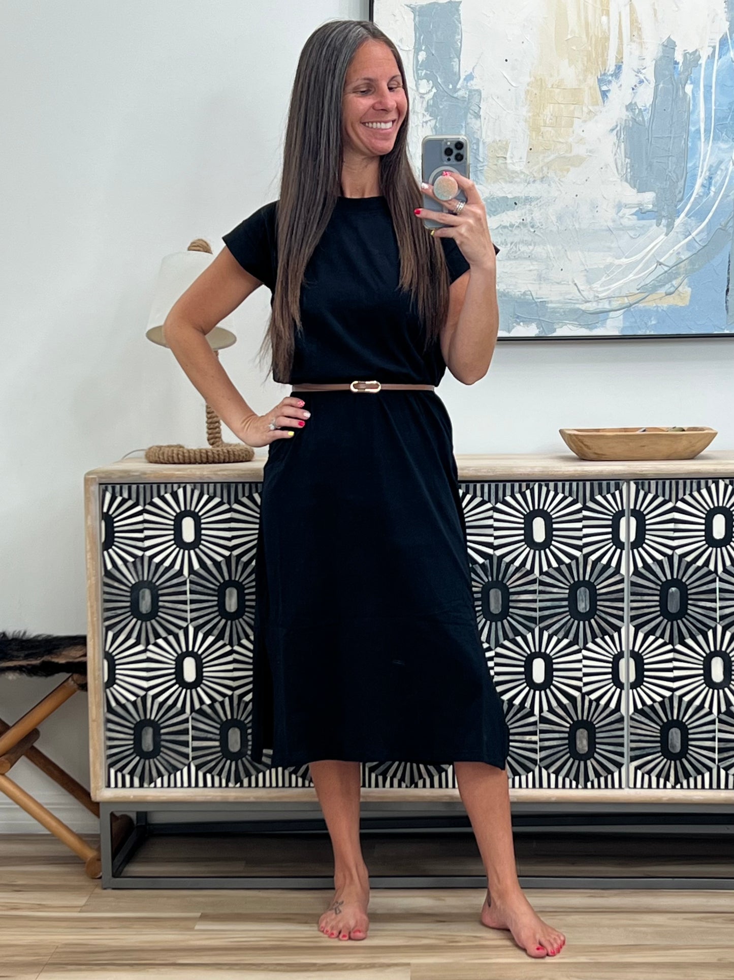Sweet Like That Casual Dress in Black