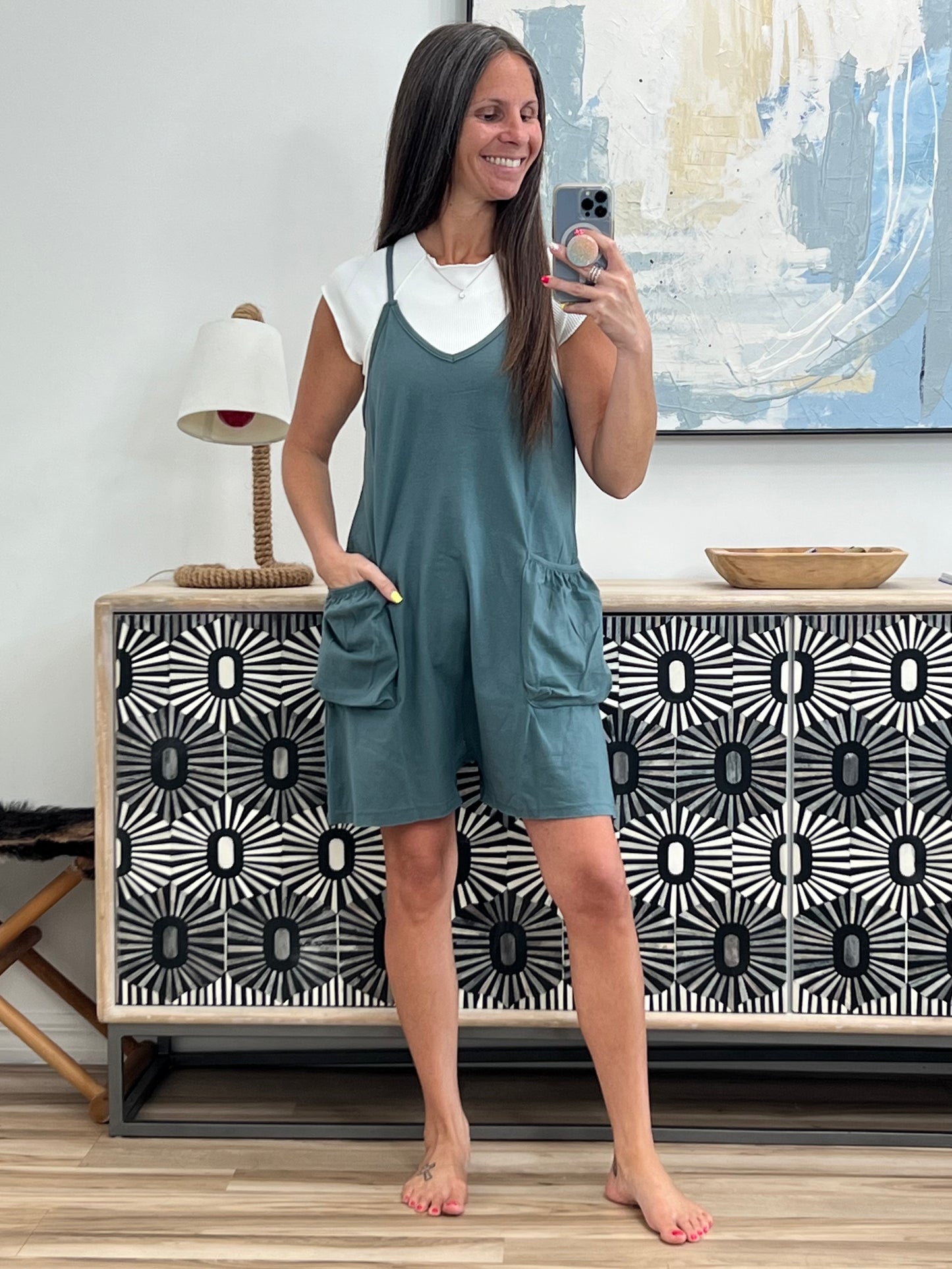 Venture Forth Spaghetti Strap Romper