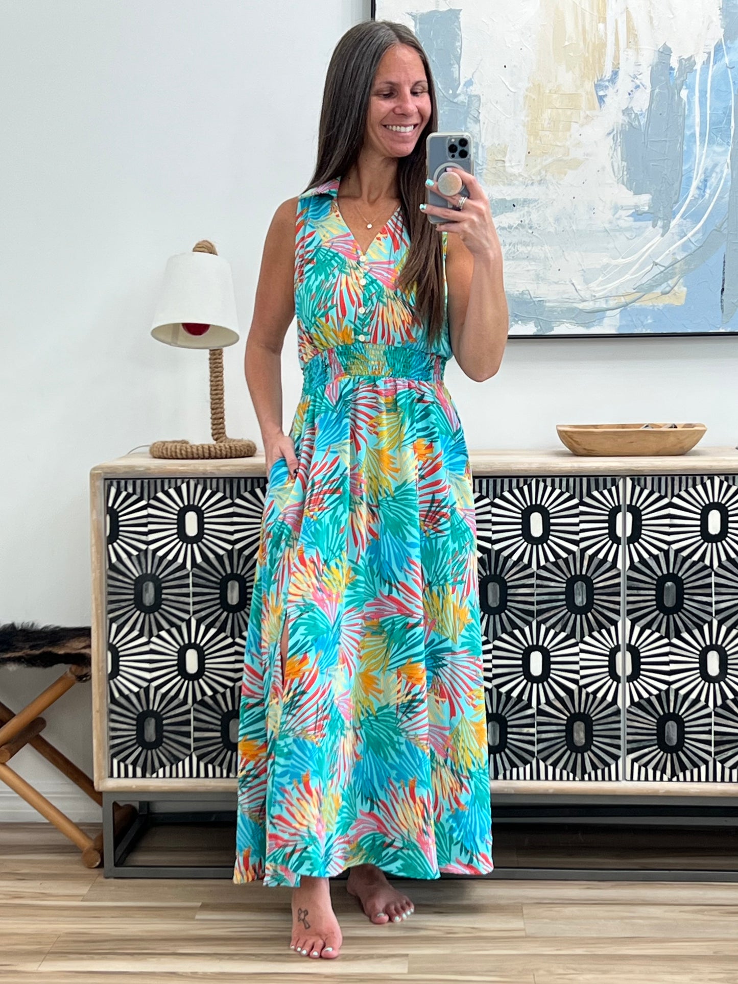 Don't Be Shy, Babe Sleeveless Dress in Mint