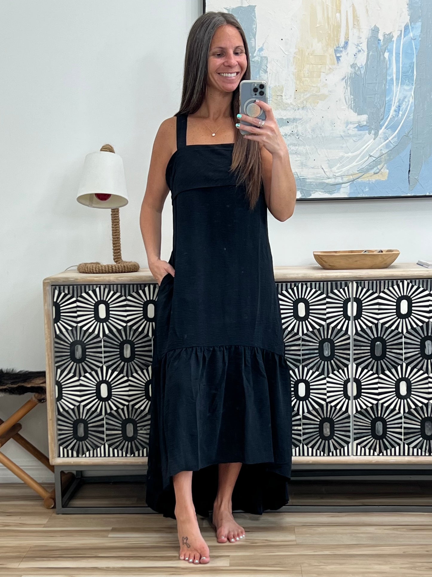 Nightlife Tie Back Maxi Dress