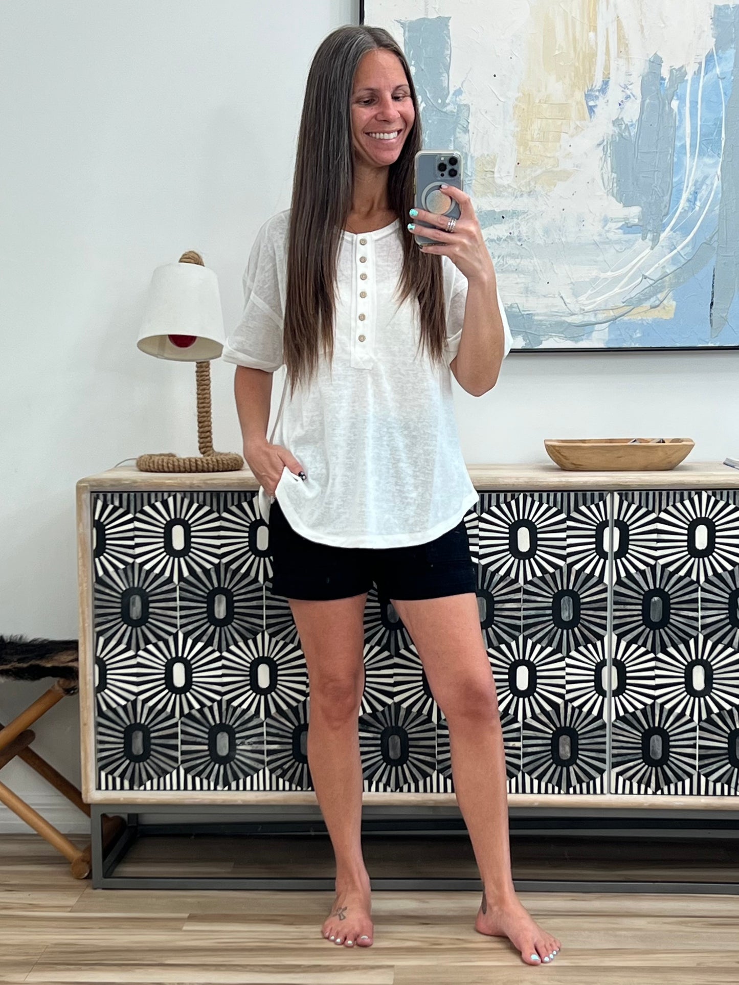 Hipster Henley Top