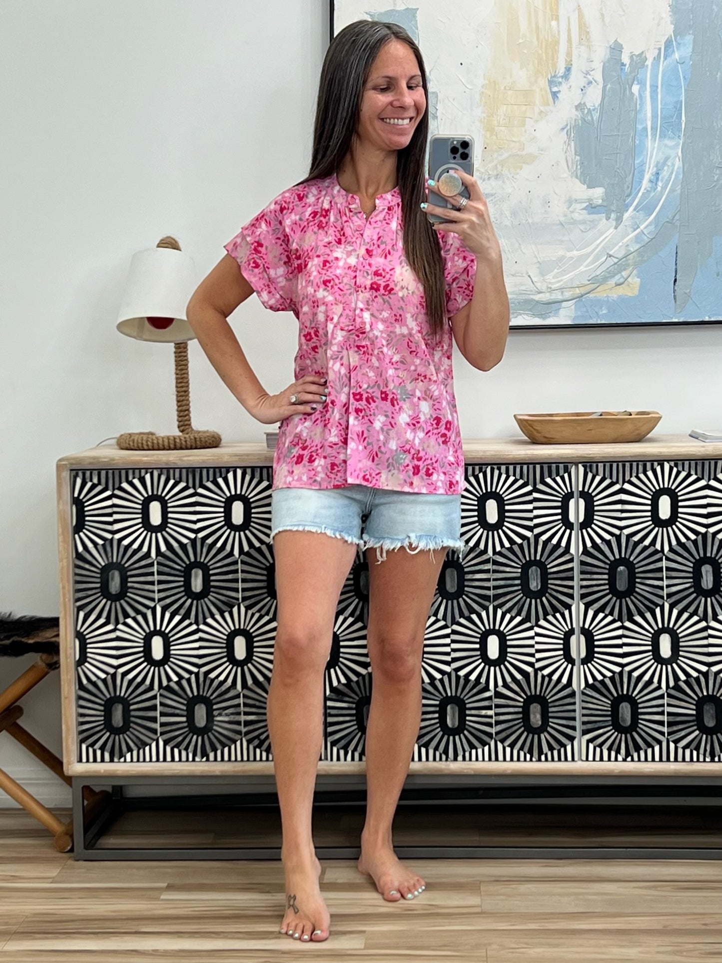 Need My Love Floral Blouse