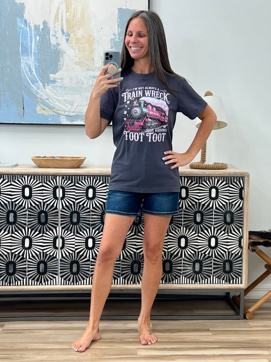 Train Wreck Graphic Tee