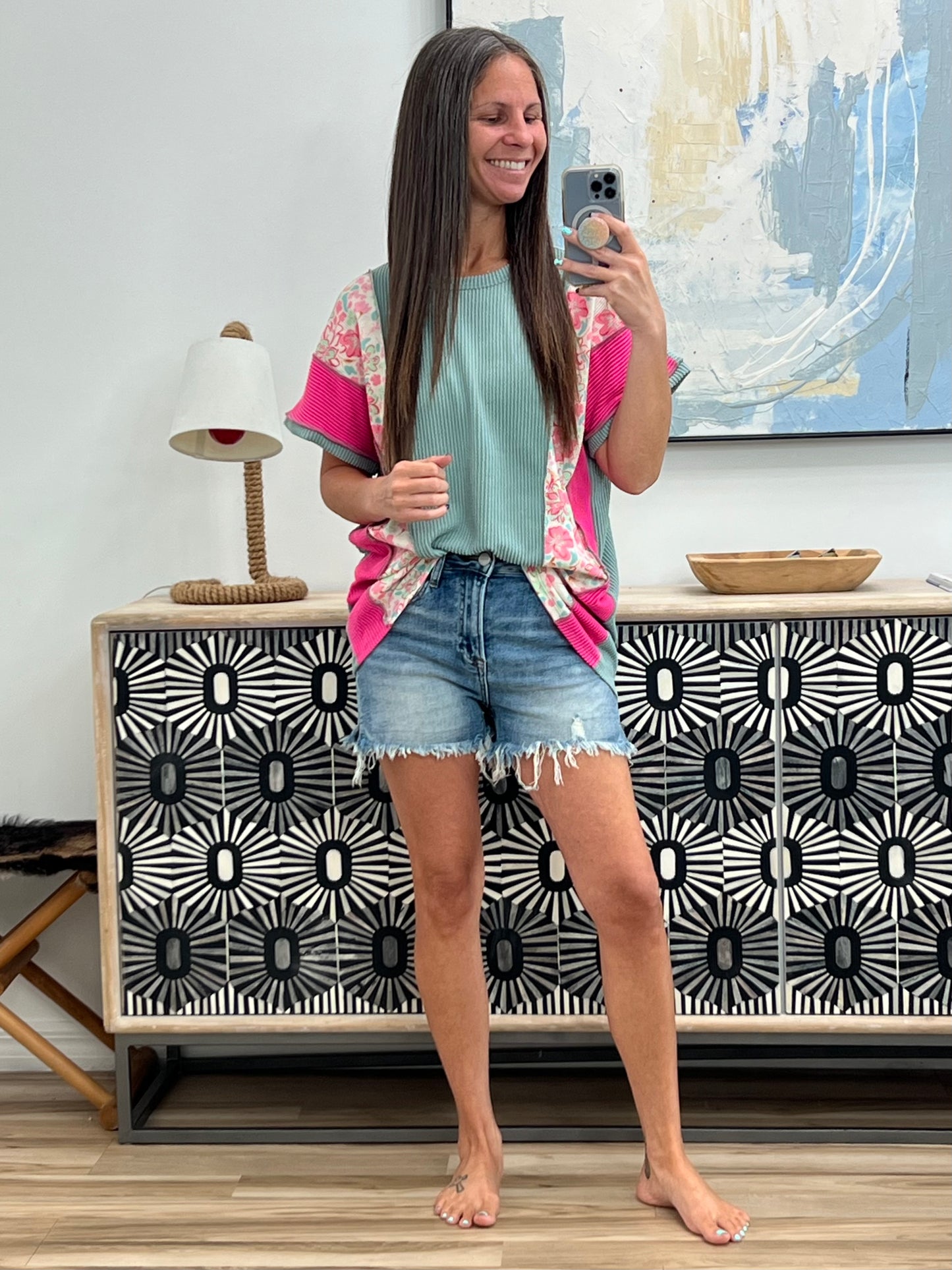 A Lot to Look At Color Block Top