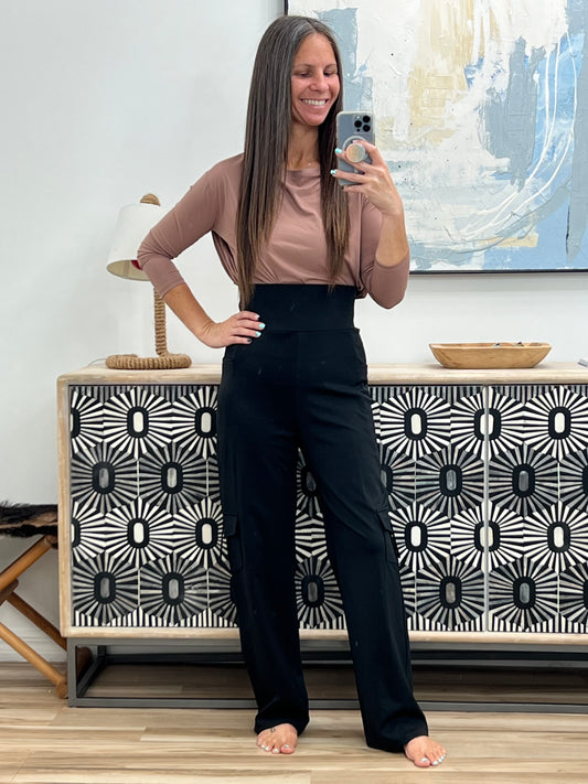 High-Waisted Yoga Pants with Pockets