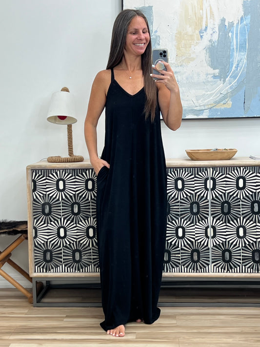 *Noir Maxi Dress