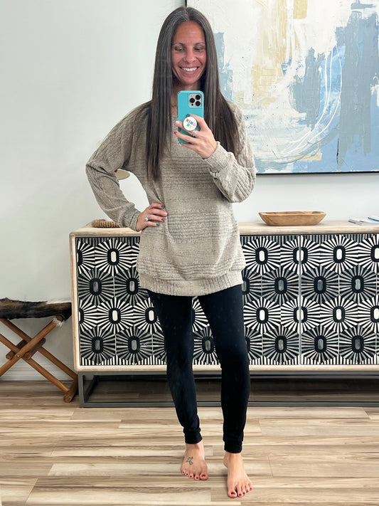 Round Neck Long Sleeve Top
