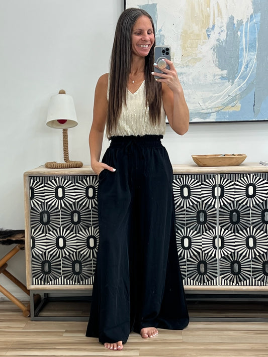 High Waist Wide Leg Pants