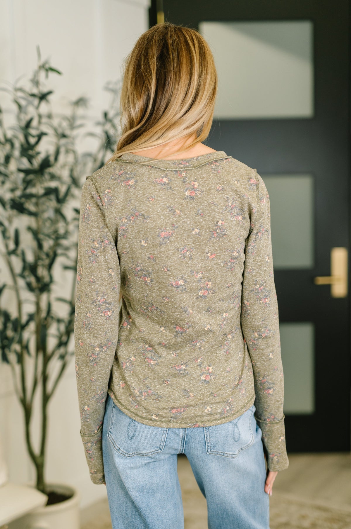 Literally Obsessed with Me Long Sleeve Top in Olive