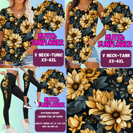 Muted Sunflower Tops & Bottoms *Pre-Order*