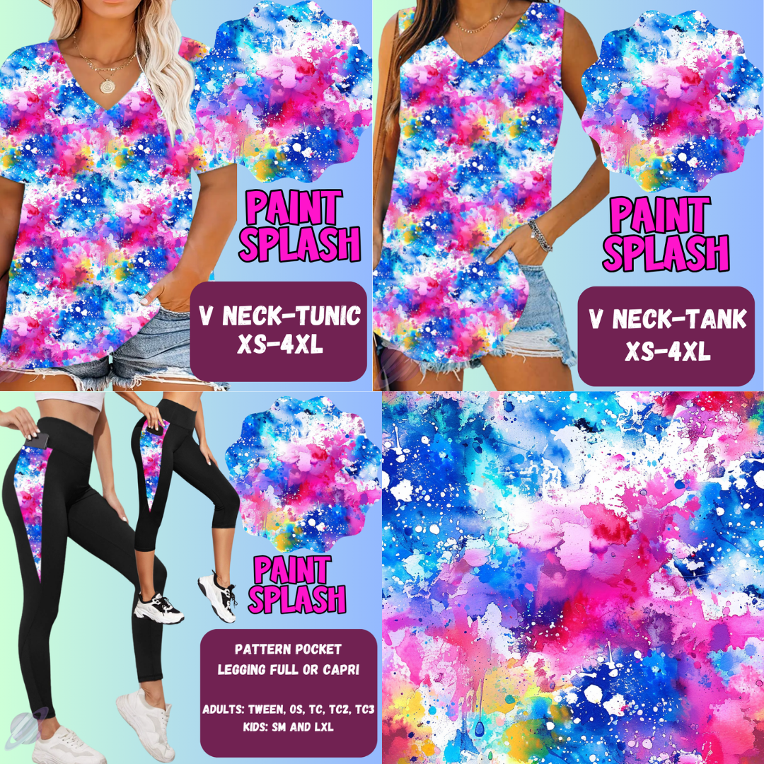 Paint Splash Tops & Bottoms *Pre-Order*