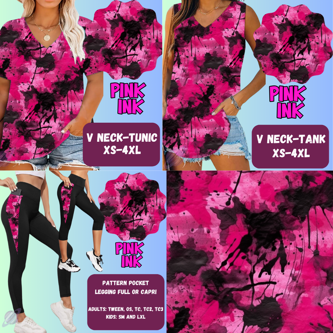 Pink Ink Tops & Bottoms *Pre-Order*
