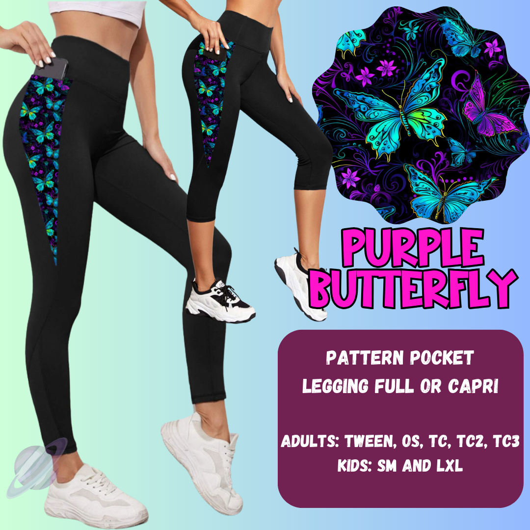 Purple Butterly Tops & Bottoms *Pre-Order*
