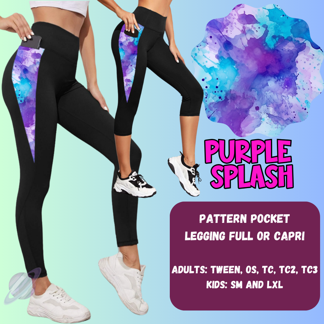 Purple Splash Tops & Bottoms *Pre-Order*