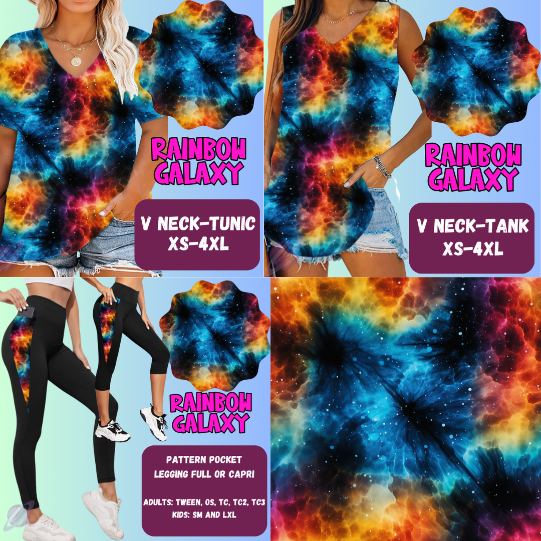 Rainbow Galaxy Tops & Bottoms *Pre-Order*