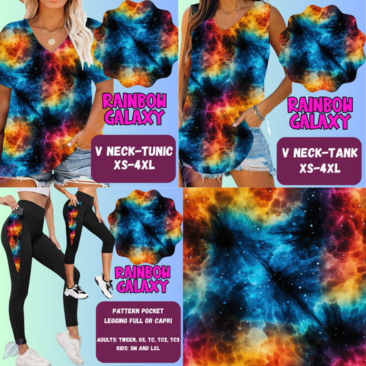 Rainbow Galaxy Tops & Bottoms *Pre-Order*