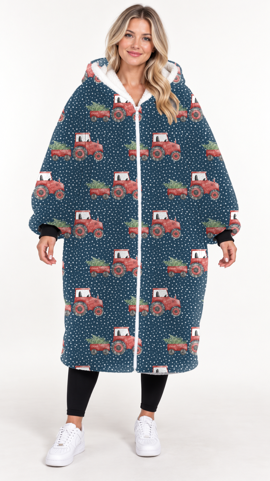 RED TRACTOR-HOODIE BLANKET *Pre-Order*
