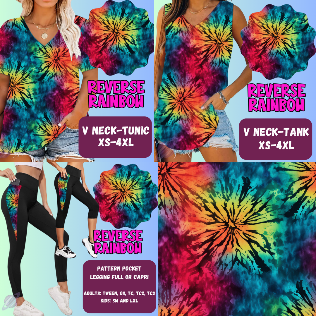 Reverse Rainbow Tops & Bottoms *Pre-Order*