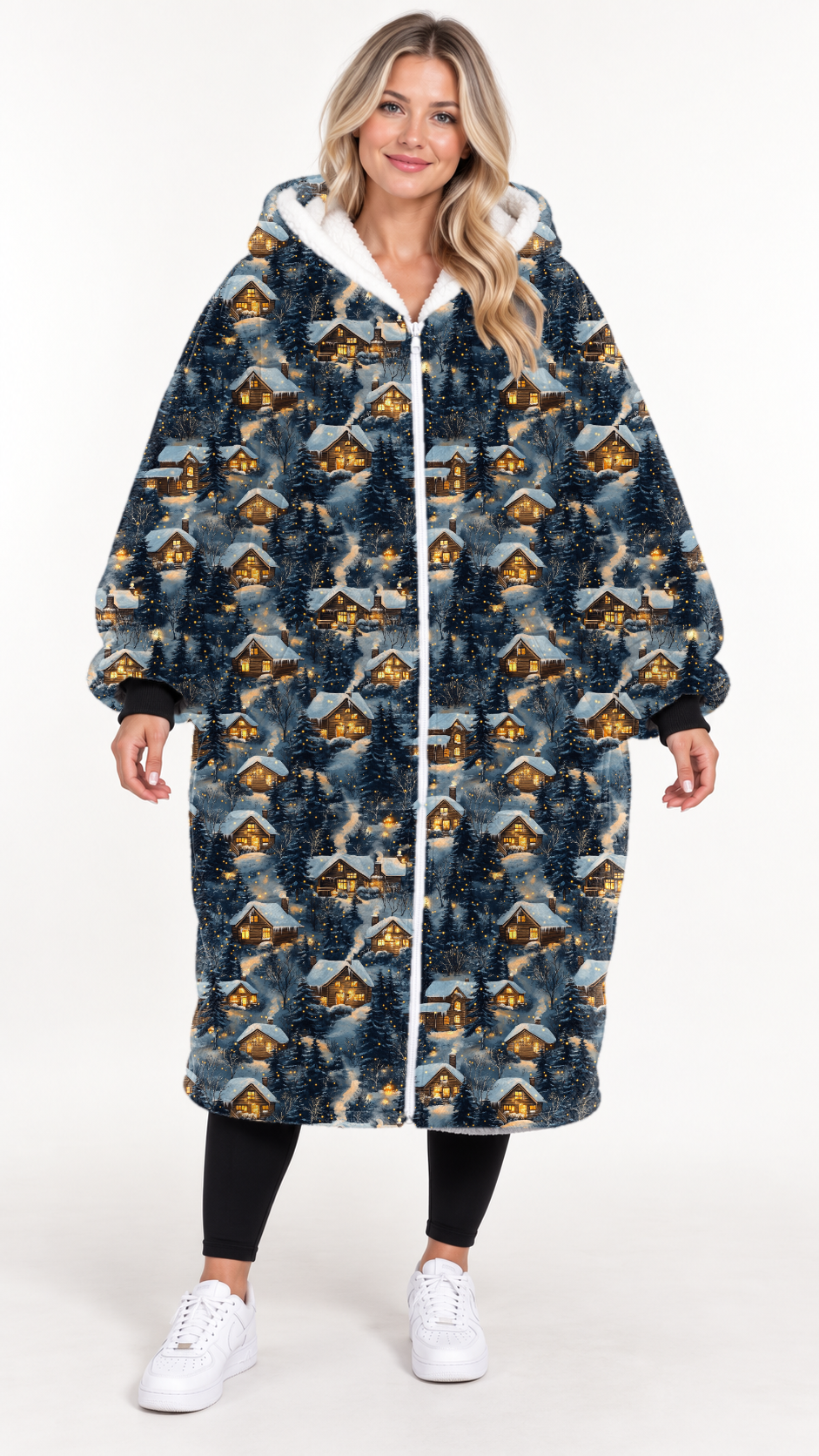 SNOWY TOWN-HOODIE BLANKET *Pre-Order*