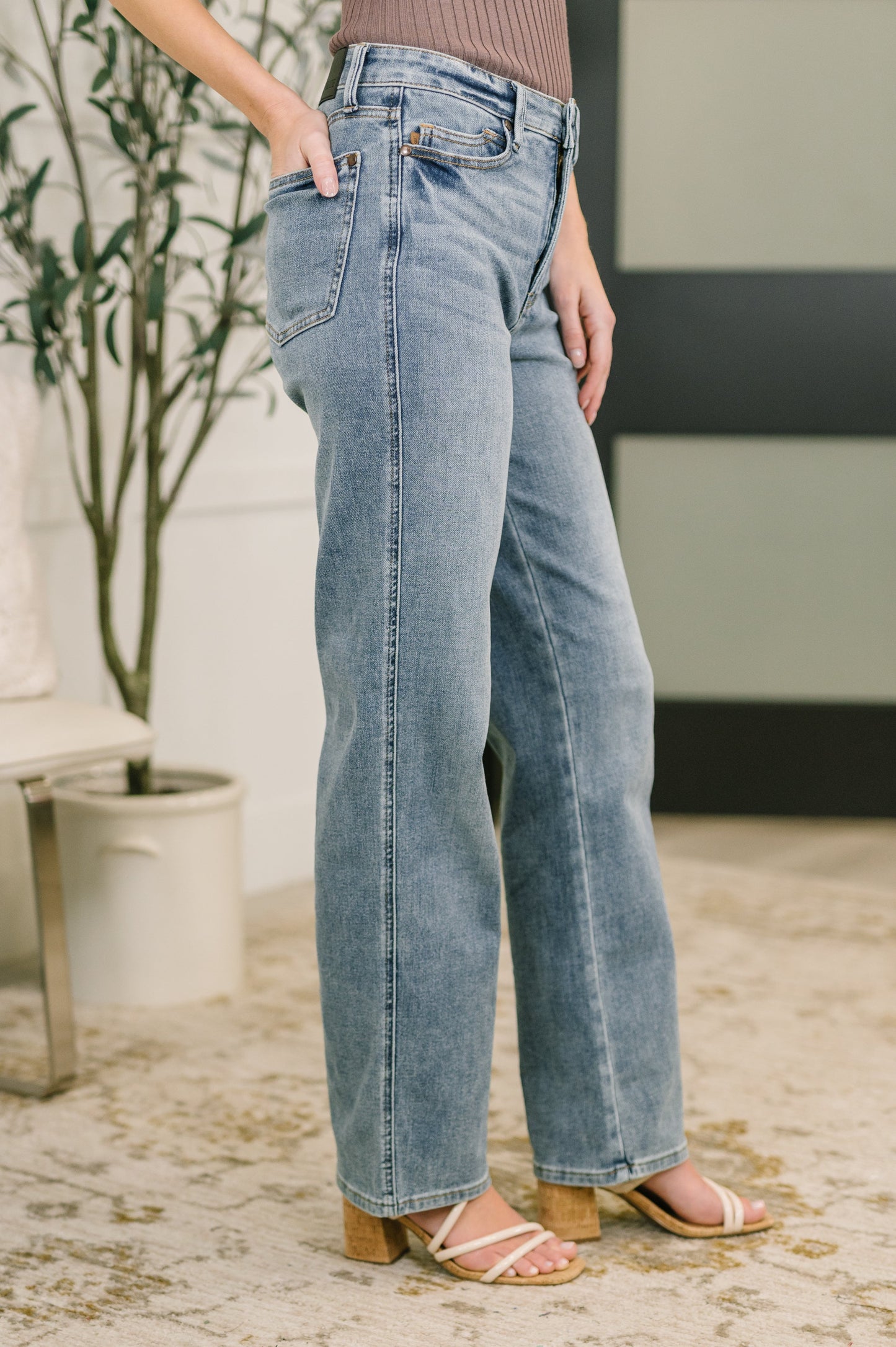 Sabrina High Waist Tummy Control Slim Straight