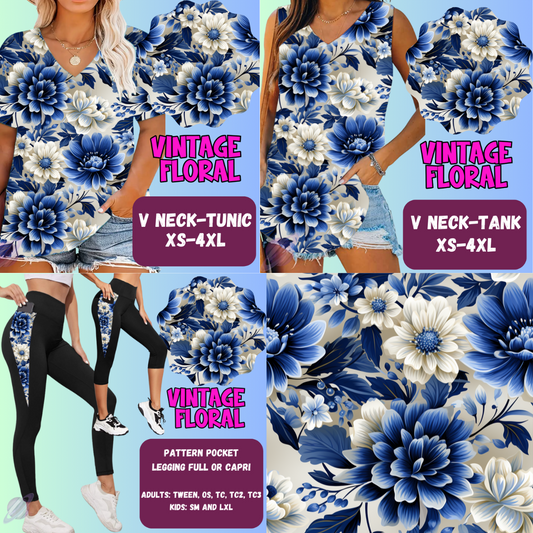 Vintage Floral Tops & Bottoms *Pre-Order*