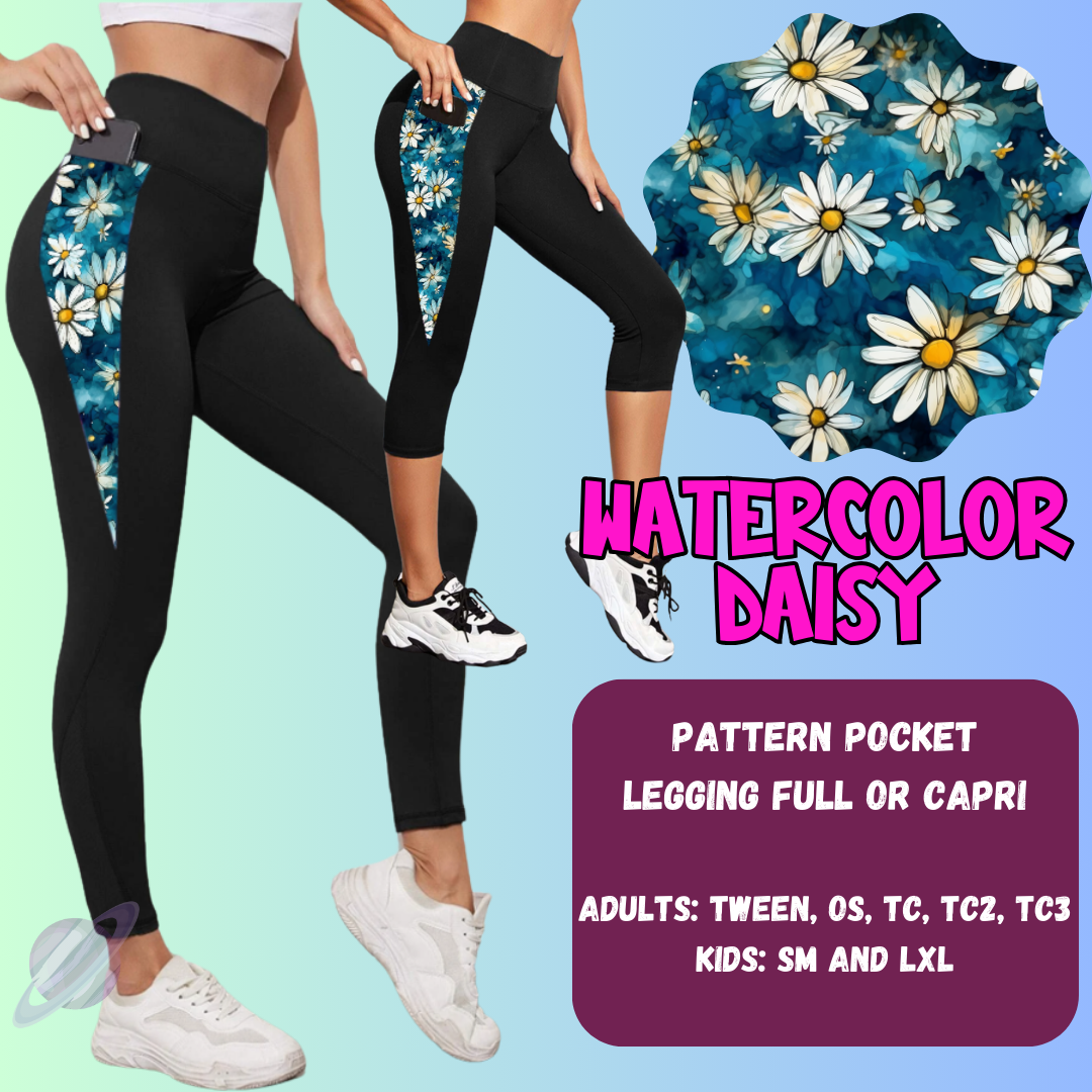 Watercolor Daisy Tops & Bottoms *Pre-Order*