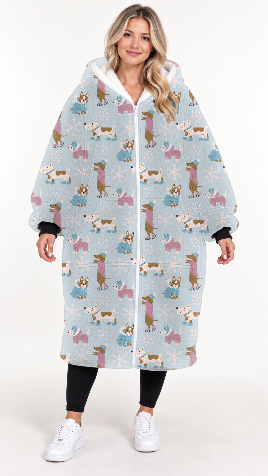 WINTER DOGGIES-HOODIE BLANKET *Pre-Order*