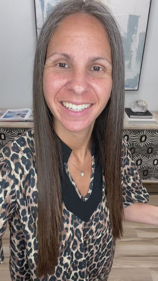 Sassy Season Split Neck Leopard Print Blouse